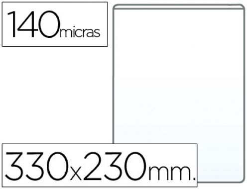 Bolsa portacarnet folio 140 microns pvc transparente , Q-connect , 6389 , 8435055090515